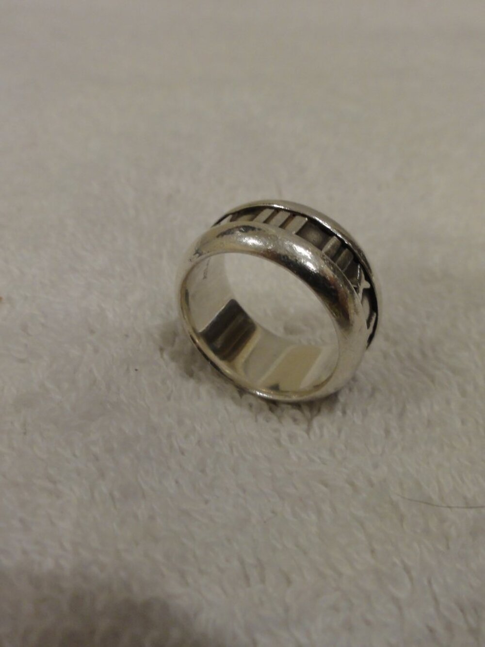 Tiffany & Co. Atlas Sterling Silver 925 Ring Size 5.5